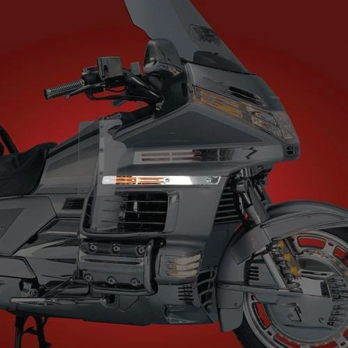 Show Chrome Fairing Marker Light Grill - 2-255 1 Show Chrome Fairing Marker Light Grill - 2-255