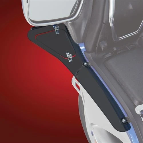 Show Chrome Upper Wind Deflector - Smoke - 52-665U 1 Show Chrome Upper Wind Deflector - Smoke - 52-665U