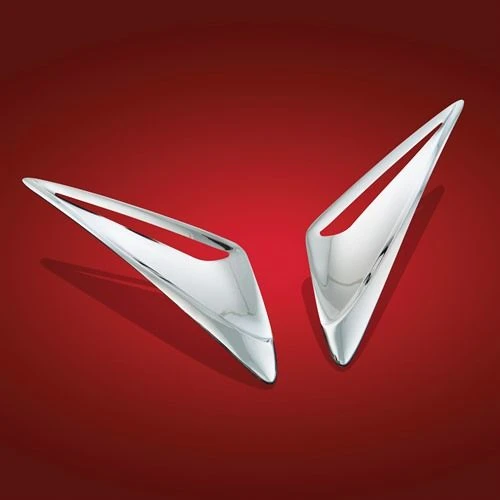Show Chrome Windshield Garnish Vent Accents - Chrome - 52-796 1 Show Chrome Windshield Garnish Vent Accents - Chrome - 52-796