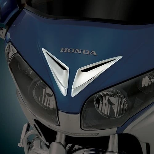 Show Chrome Windshield Garnish Vent Accents - Chrome - 52-796 2 Show Chrome Windshield Garnish Vent Accents - Chrome - 52-796 - Image 2