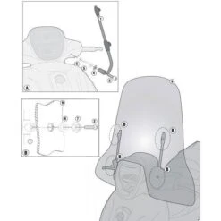 Givi Mounting Kit - A5606A | Piaggio BV 350 2013-2017
