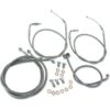 Baron Custom Accessories Stainless Handlebar Cable And Line Kit