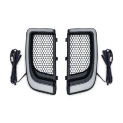 Kuryakyn Black Tracer LED Fairing Lower Grills - 5064