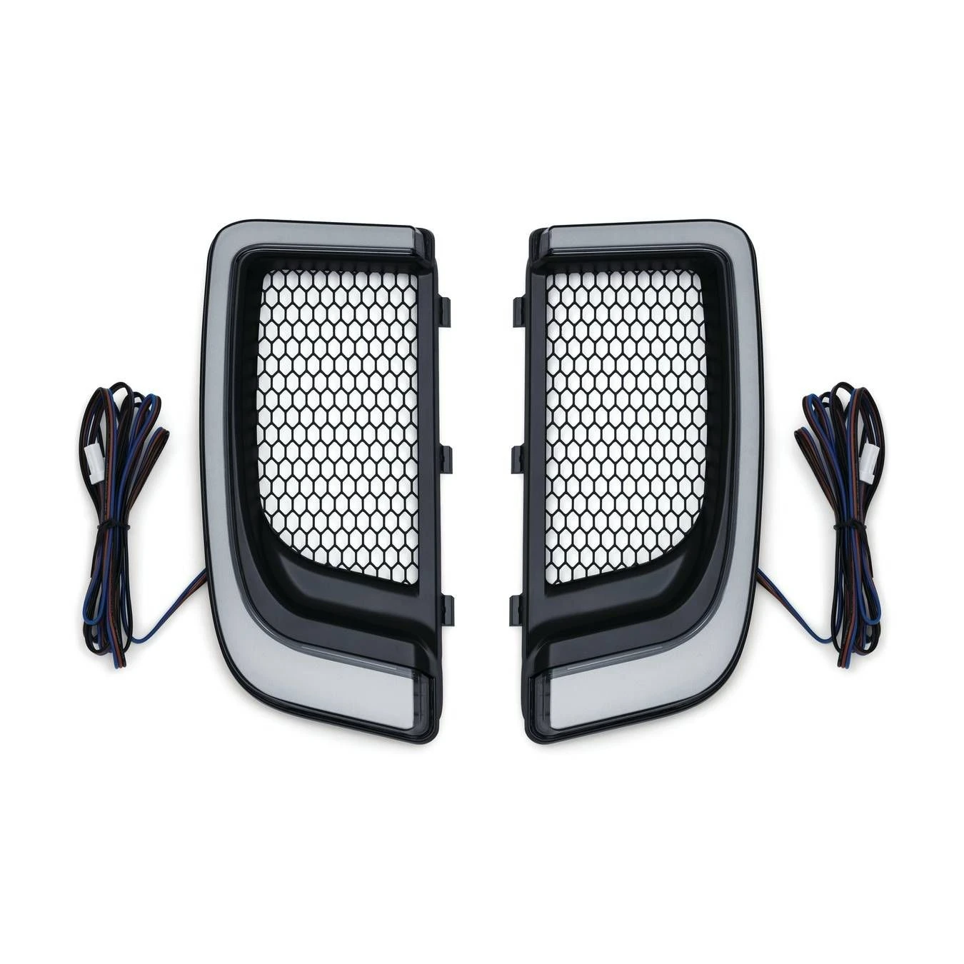 Kuryakyn Black Tracer LED Fairing Lower Grills - 5064 1 Kuryakyn Black Tracer LED Fairing Lower Grills - 5064