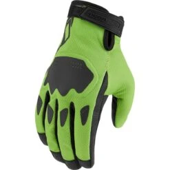 Icon Hooligan CE Gloves -Motorcycle Parts Store hooligan ce gloves green 3301 4366