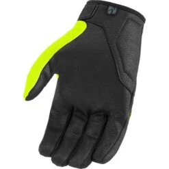 Icon Hooligan CE Gloves -Motorcycle Parts Store hooligan ce gloves hi viz yellow 3301 4378 1