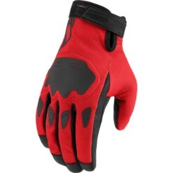 Icon Hooligan CE Gloves -Motorcycle Parts Store hooligan ce gloves red 3301 4384