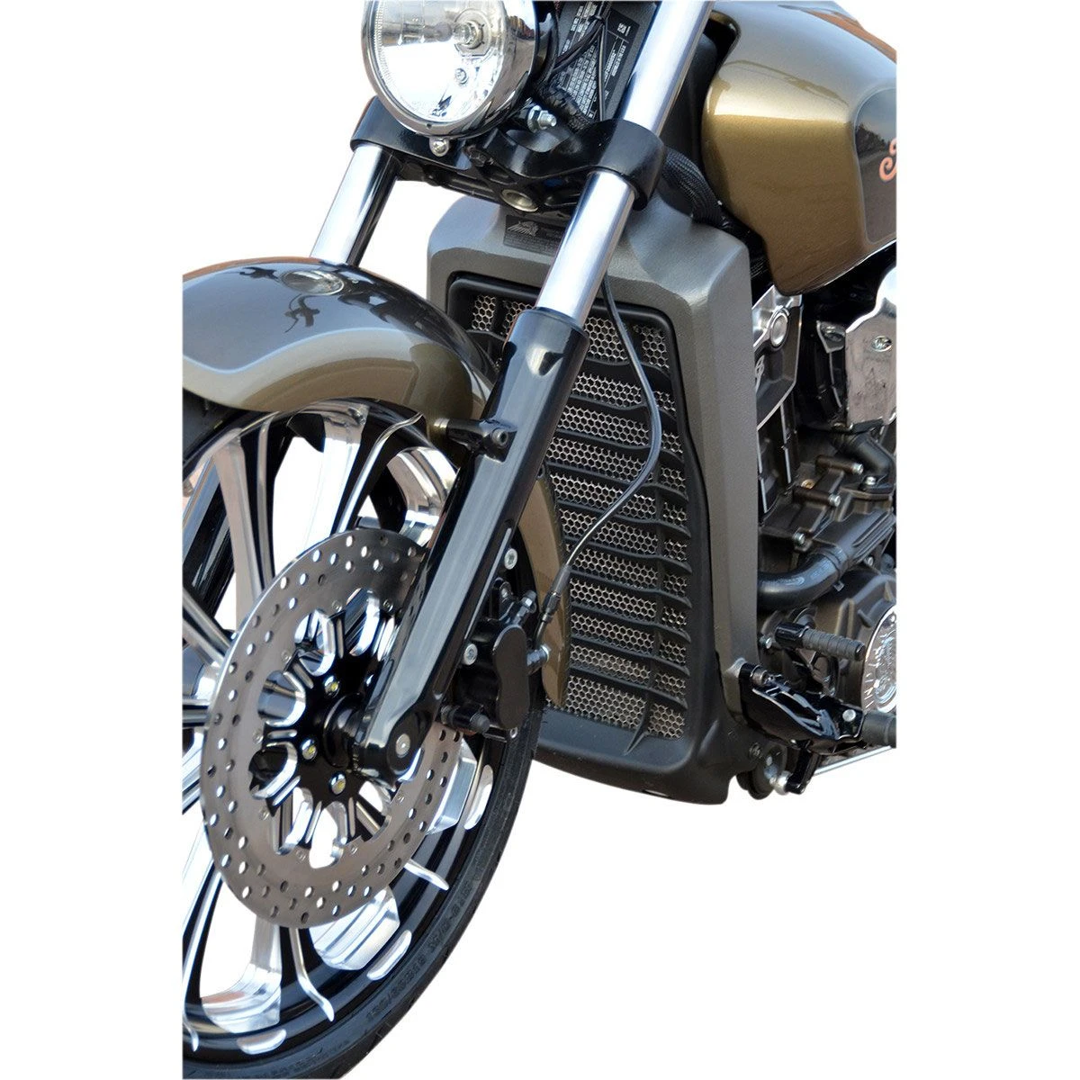 Klock Werks Outrider Radiator Guard - KW05-01-0321 | Indian Scout 2015-2021 1 Klock Werks Outrider Radiator Guard - KW05-01-0321 | Indian Scout 2015-2021