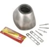 FMF Racing End Cap Kit For Factory 4.1 RCT - Titanium - 040642