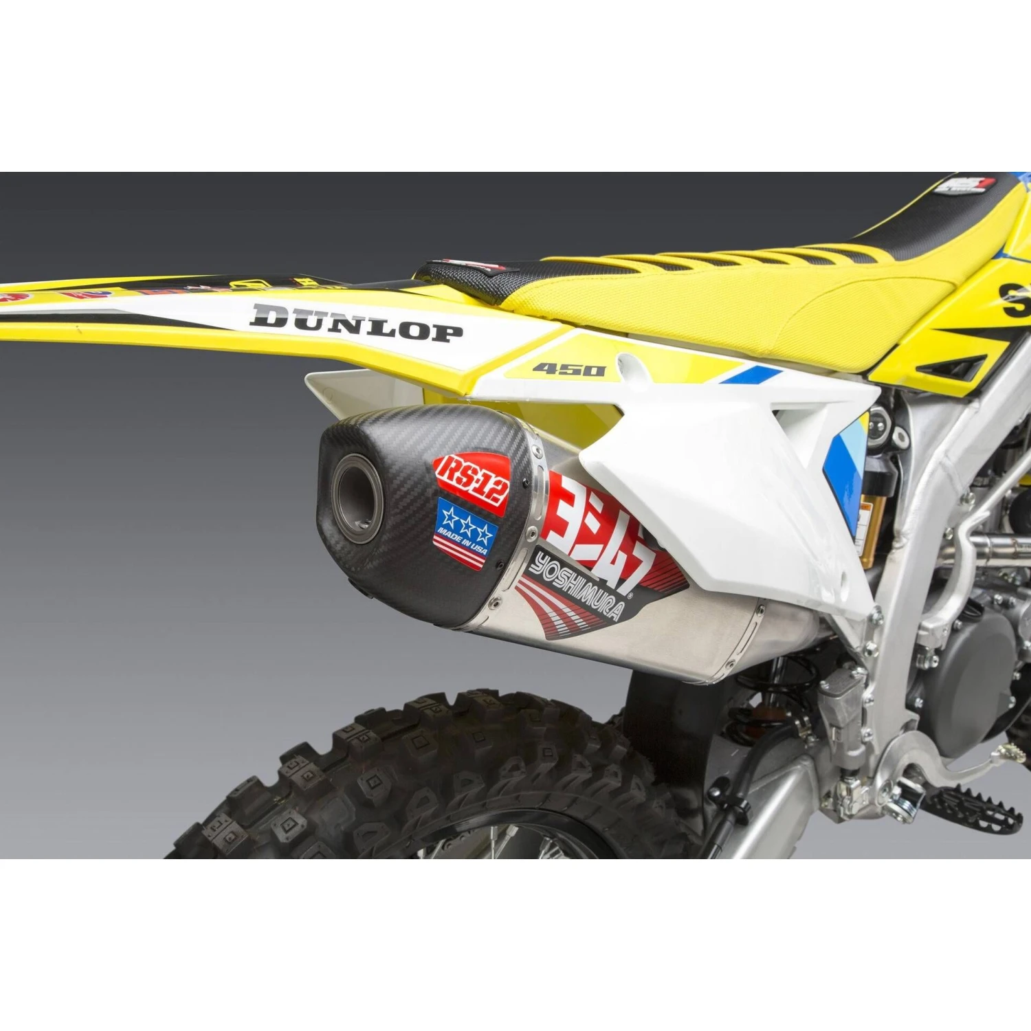 Yoshimura RS-12 Bolt-On Exhaust - 219220S320 | Suzuki RM-Z450 2018-up 5 Yoshimura RS-12 Bolt-On Exhaust - 219220S320 | Suzuki RM-Z450 2018-up - Image 5