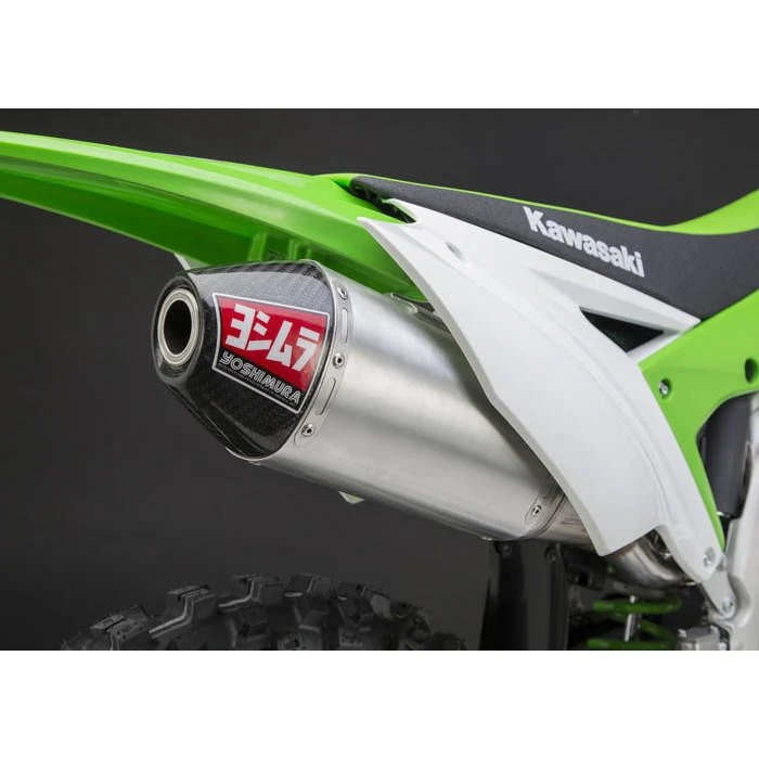 Yoshimura RS-4E Signature Series Full System Exhaust SS-AL-CF - 244710D321 | Kawasaki KX450F 2016-2018 4 Yoshimura RS-4E Signature Series Full System Exhaust SS-AL-CF - 244710D321 | Kawasaki KX450F 2016-2018 - Image 4