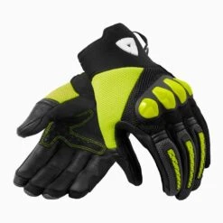 Revit Speedart Air Gloves -Motorcycle Parts Store speedart air gloves black hi viz yellow fgs188 1450 s