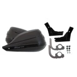 Barkbusters Storm Handguards - Single Point Clamp Mount -Motorcycle Parts Store storm handguards single point clamp mount black 1 handlebars 3