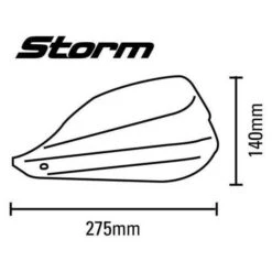 Barkbusters Storm Handguards - Single Point Bar End Mount 20 Barkbusters Storm Handguards - Single Point Bar End Mount -Motorcycle Parts Store storm replacement plastic guards stm 003 bk 5 2