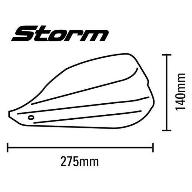 Barkbusters Storm Handguards - Single Point Bar End Mount 5 Barkbusters Storm Handguards - Single Point Bar End Mount - Image 5