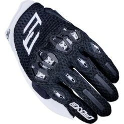 Five Womens Stunt EVO 2 Airflow Gloves -Motorcycle Parts Store stunt evo 2 airflow gloves black white s 3