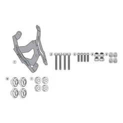 Givi Windshield Mounting Kit - D2122KIT | Yamaha FJ-09 2015