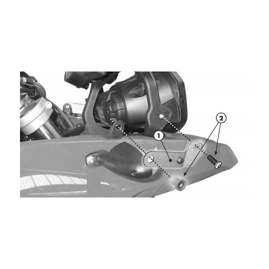 Givi Windshield Mounting Kit - D333KIT 1 Givi Windshield Mounting Kit - D333KIT