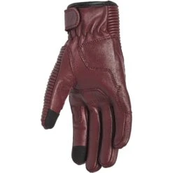 Roland Sands Womens Belmont 74 Leather Gloves -Motorcycle Parts Store womens belmont 74 leather gloves merlot 02 00142 mt 2 1