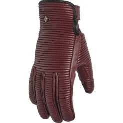 Roland Sands Womens Belmont 74 Leather Gloves -Motorcycle Parts Store womens belmont 74 leather gloves merlot 02 00142 mt 2
