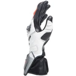 Dainese Womens Carbon 4 Long Leather Gloves -Motorcycle Parts Store womens carbon 4 long leather gloves black white hi viz red 2815957 n32 l 1