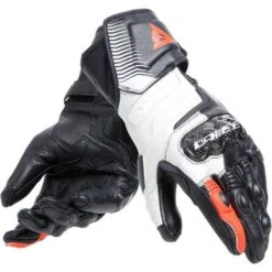 Dainese Womens Carbon 4 Long Leather Gloves -Motorcycle Parts Store womens carbon 4 long leather gloves black white hi viz red 2815957 n32 l 4